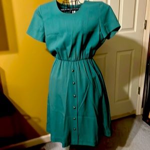 Miss Darby dress with collared embroidery vest